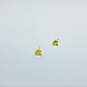 Small Gold Puzzle Stud Earrings